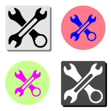 Tool. flat vector icon Stock Illustration