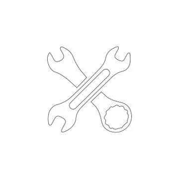 Tool. flat vector icon Stock Illustration