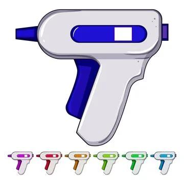 Tool glue gun cartoon vector graphic Stock Illustration