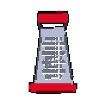 Tool grater pixel art vector illustration Stock Illustration