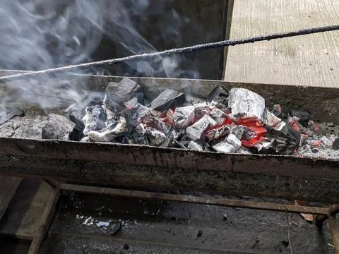 Tool grill satay Stock Photos