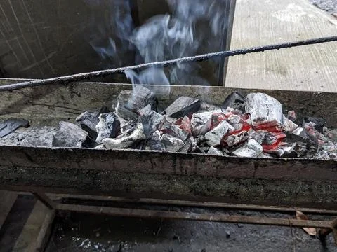 Tool grill satay Stock Photos