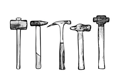 Tool hammer vector illustration Stock Illustration