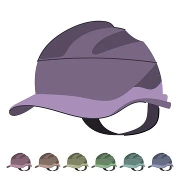 Tool helmet builder vector cartoon graphic Stock Illustration