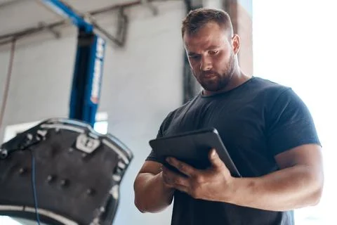 This tool helps us test your car parts without disassembling your vehicle. a Stock Photos