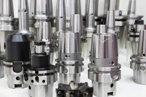 Tool Holder for machining process Stock Photos