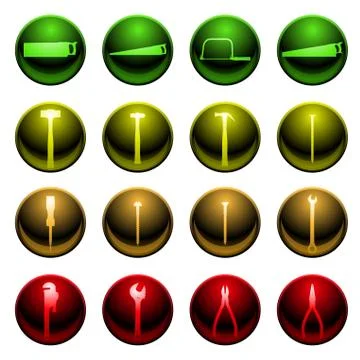 Tool icons Stock Illustration