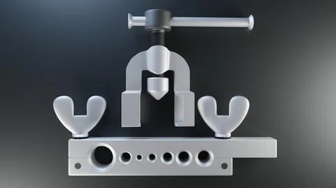 Tool for installing the air conditioner 3d Stock Illustration