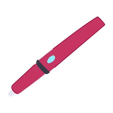 Tool interactive whiteboard pen cartoon vector illustration 스톡 일러스트