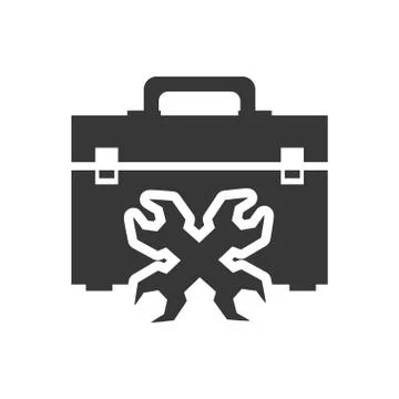 Tool kit box repair design Stock Illustration