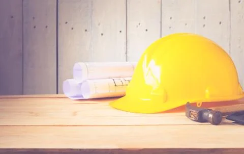 Tool kit construction  planning concept Foto stock