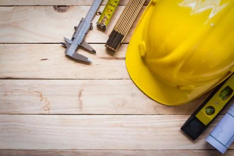 Tool kit construction planning Foto stock