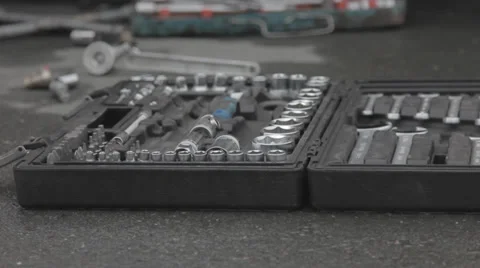 Tool kit for tire service Stock Footage 39435819