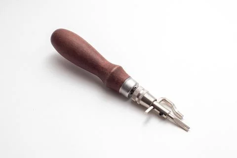 Tool for leather work. Leather craft tools Stock Photos