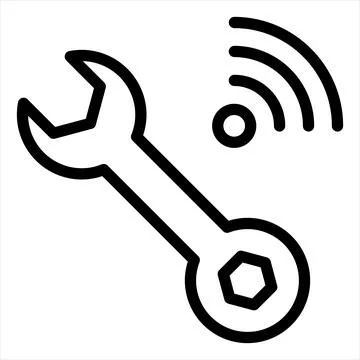 Tool line icon vector illustration isolated on white background Stock Illustration