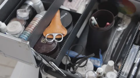 Tool make-up box 30fps Stock Footage 65835026