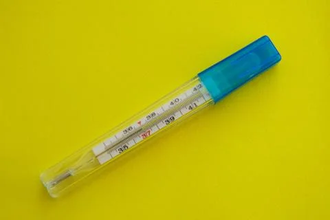 A tool for measuring human body temperature in colds and flu at home and in t Stock Photos