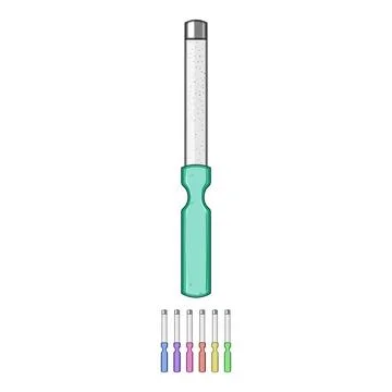 Tool nail file cartoon vector graphic 스톡 일러스트