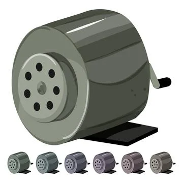 Tool pencil sharpen cartoon vector graphic Stock Illustration