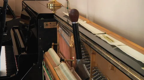 Tool for piano tuning Stock Footage 57981564