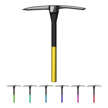 Tool pickaxe cartoon vector graphic Stock Illustration