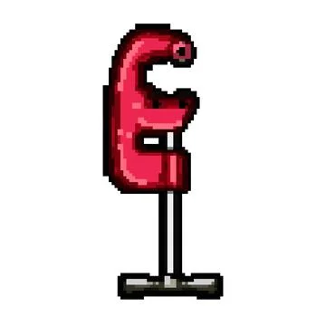Tool pipe cutter pixel art vector illustration Stockillustratie