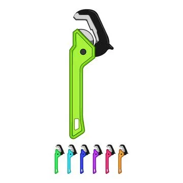 Tool pipe wrench cartoon vector graphic Stock Illustration