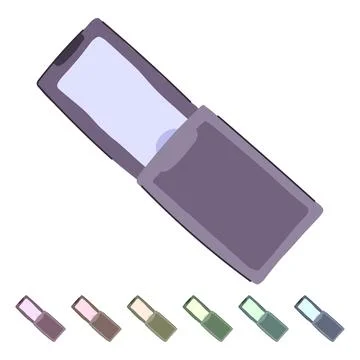 Tool reading magnifier vector cartoon graphic Stock Illustration