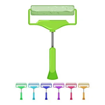 Tool roller paint cartoon vector graphic 스톡 일러스트