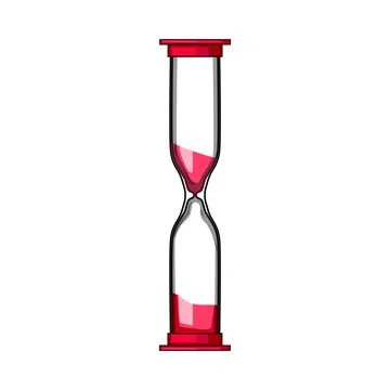 Tool sand timer kids cartoon vector illustration 스톡 일러스트