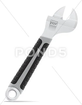 Tool screw wrench illustration Stock Illustration