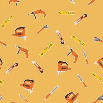 Tool seamless7 Illustrazione stock