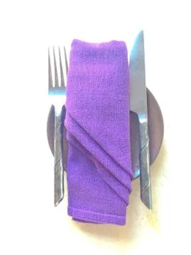 Tool set on dinner table Stock Photos