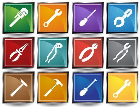Tool set Stock Illustration