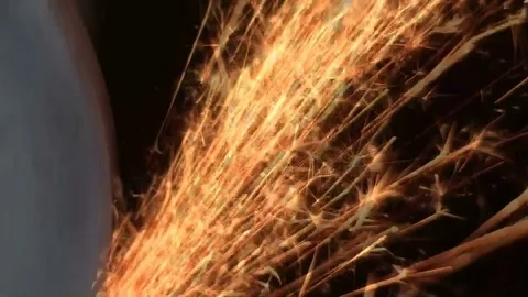 Tool sharpening on electric emery Stock Footage 75482328