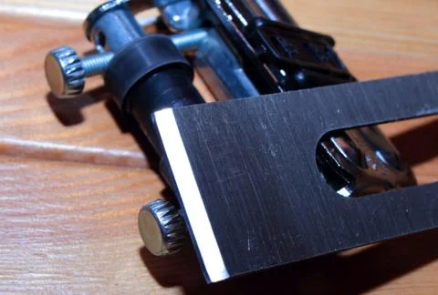 Tool for sharpening planer blade Stock Photos