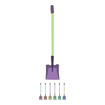 Tool shovel vector cartoon graphic Stock Illustration