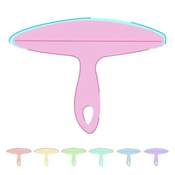 Tool squeegee glass vector cartoon graphic Stock Illustration