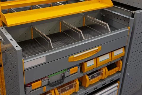 Tool Storage Work Van Stock Photos