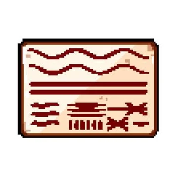 Tool suture practice pad pixel art vector illustration Stock Illustration