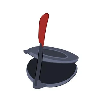 Tool tortilla press cartoon vector illustration Illustrazione stock