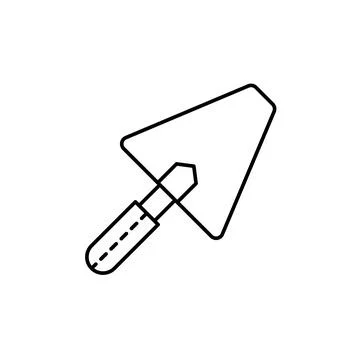 Tool, towel icon. Simple line, outline vector elements of archeology for ui and Illustrazione stock