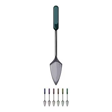Tool trowel cement cartoon vector graphic Ilustração Stock