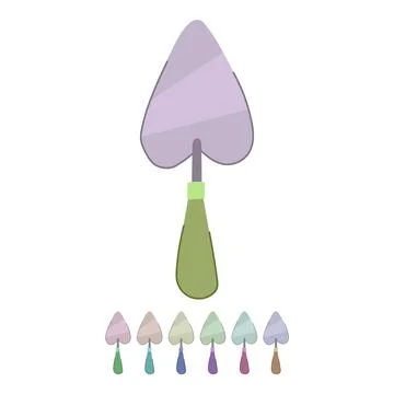 Tool trowel vector cartoon graphic Stock Illustration
