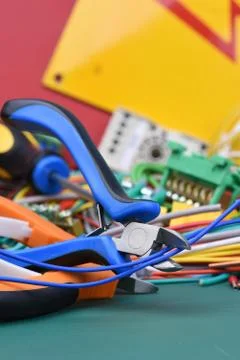 Tool used in electrical installations Stock-Fotos