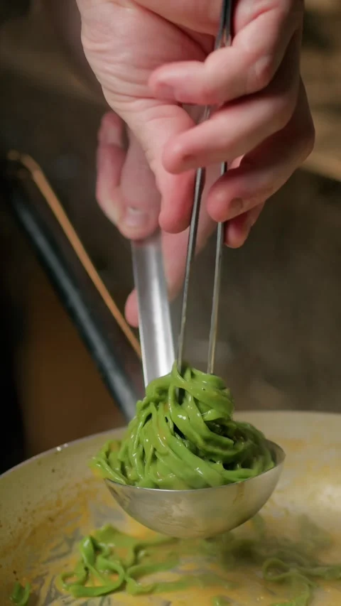 Tool Useful For Picking Spaghetti Stock Footage 274605671