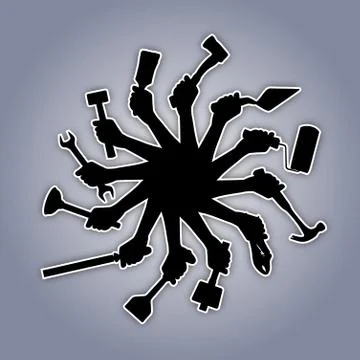 Tool Wheel Stock Illustration