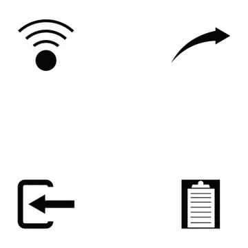 Toolbar icon set Stock Illustration