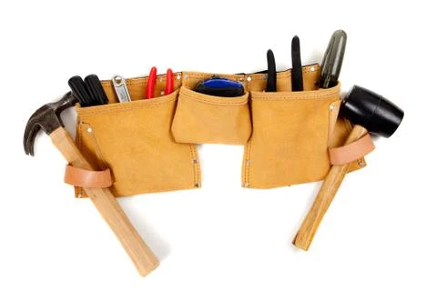 Toolbelt with tools Stock Photos