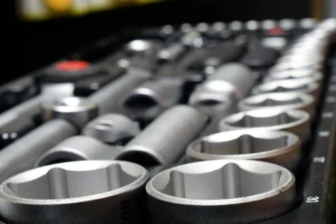 Toolbox close up Stock Photos